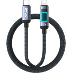 BWOO X324CL Braided Fast Charging Cable With Light Display Pd 27W USB-C - Lightning