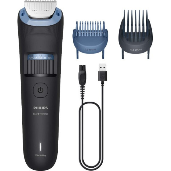 Philips Beard Trimmer 3000 Series Beard Grooming With Full Metal Blades - (BT3665/15)