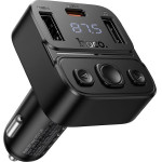 Hoco Car Transmitter Bluetooth Usb A + Usb C Qc Pd 35W E87 black