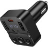 Hoco Car Transmitter Bluetooth Usb A + Usb C Qc Pd 35W E87 black