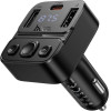 Hoco Car Transmitter Bluetooth Usb A + Usb C Qc Pd 35W E87 black