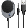 Hoco Wireless Car Receiver Aux Bluetooth With Cable Jack 3,5 Mm E150 Metal gray