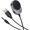 Hoco Wireless Car Receiver Aux Bluetooth With Cable Jack 3,5 Mm E150 Metal gray
