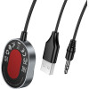 Hoco Wireless Car Receiver Aux Bluetooth With Cable Jack 3,5 Mm E150 Metal gray