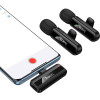 Hoco Wireless Double Microphone Lightning / Usb C L20A black