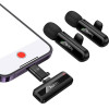 Hoco Wireless Double Microphone Lightning / Usb C L20A black
