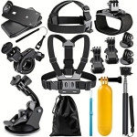 Techsuit - Accessory Kit Camquest 15in1 (SA15) - For Gopro Action Camera - Black (bulk)