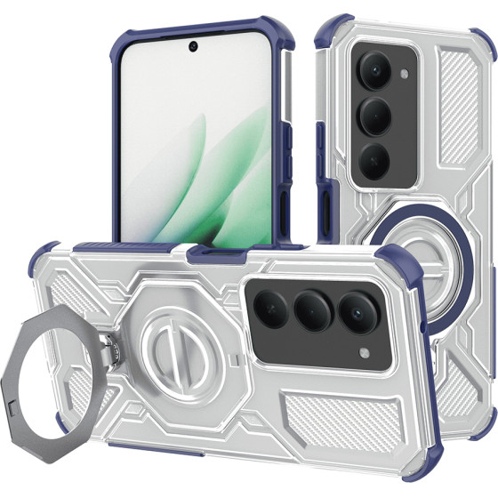 Techsuit - Carbon Shield Pro - Xiaomi Redmi 15 4G / Redmi 15 5G - Blue Transparent