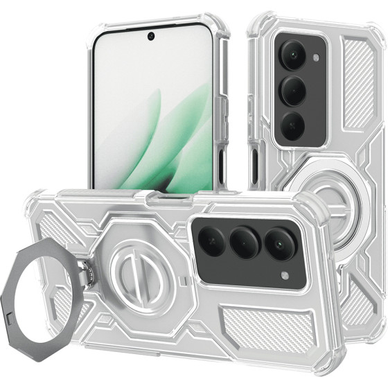 Techsuit - Carbon Shield Pro - Xiaomi Redmi 15 4G / Redmi 15 5G - White Transparent