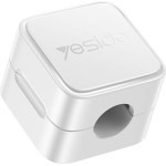 Yesido - (4 pack) Cable Organizer (C216WH) - Magnetic Clips, Strong Adhesive, Mini Design - White - (C216;WH)