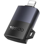 Yesido - Adapter - Lightning To Tf Card, For iPhone, iPad, 480Mbps, 4K, Led Indicator - Gray - (GS38)