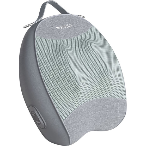 Yesido - Back Massager - With Heating Function, Quiet Operation, 32W, 2000mAh - Gray - (MG15)