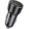 Yesido - Car Charger (Y64) - Dual-Port USB-A + Type-C, 50W, Multi Protection, Fast Charging - Black
