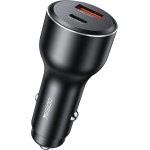 Yesido - Car Charger (Y65) - Dual-Port USB-A + Type-C, PD100W, Aluminum Alloy, Super Fast Charging - Black
