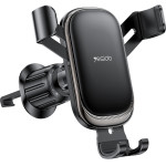 Yesido - Car Holder - For Air Vent, Mechanical Tight Lock, 360�, Transversal Gravity Mount, 4.7-7.2iNch Phone - Black - (C247)
