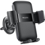 Yesido - Car Holder - For Air Vent, With Auto-locking, Carbon Fiber Panel, 360�, Universal - Black - (C251)