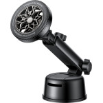Yesido - Car Holder - Magnetic N52, For Dashboard, 360 Base, Telescopic Clamp Arm, Unique Design, 4.7-7.2 Inch - Black - (C266)