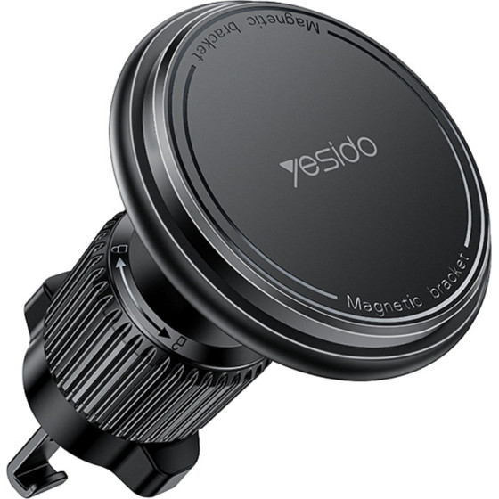 Yesido - Car Holder - Magnetic, For Air Vent, 360�, Barb Lock, Widely Compatible - Black - (C252)