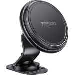 Yesido - Car Holder - Magnetic, For Air Vent, With Built-In Cable Organizer, Flexible Angle - Black - (C220)