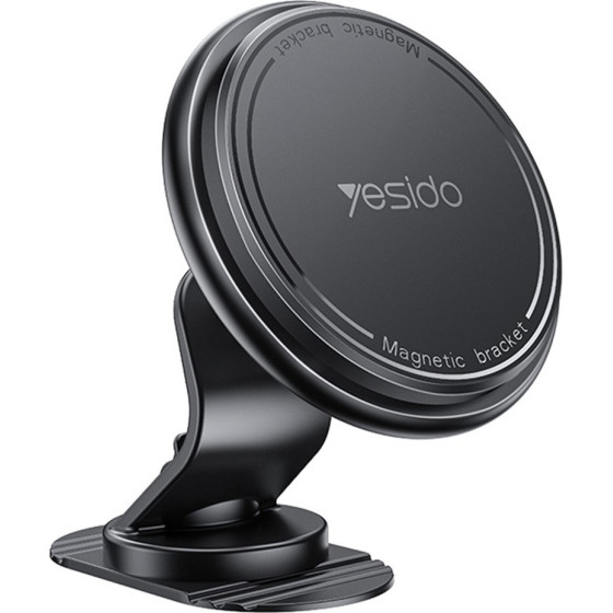 Yesido - Car Holder - Magnetic, For Air Vent, With Built-In Cable Organizer, Flexible Angle - Black - (C220)
