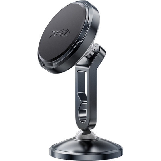Yesido - Car Holder - Magnetic, For Dashboard, Dual Ball Head, Metal Design, Universal - Black - (C210)