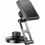 Yesido - Car Holder - Magnetic, For Dashboard/Windshield, 360�, Folding Clamp Arm, Zinc Alloy - Black - (C264)