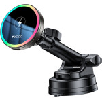 Yesido - Car Holder With Wireless Charging - For Air Outlet/Dashboard, Magnetic, Intelligent Management, 15W - Black - (C315)