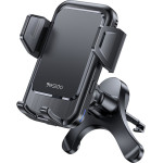 Yesido - Car Holder With Wireless Charging - For Air Vent, Automatic Clip, Smart Induction, 15W, 4.7 - 6.8iNch - Black - (C312)