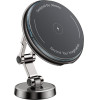 Yesido - Car Holder With Wireless Charging - For Dashboard, Three Axis Support, Anti Shake, Zinc Alloy, 15W - Black - (C306)