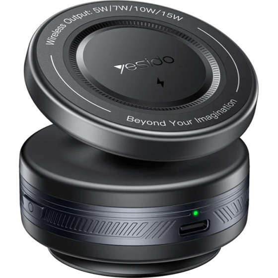 Yesido - Car Holder With Wireless Charging - With Magsafe Support, For Dashboard, Full Automatic, Anti-Shaking - Black - (C310)