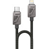 Yesido - Data Cable - Type-C To Lightning, Fast Charging, PD27W, Carplay Compatible, Zinc Alloy, 1.2m - Black - (CA195)