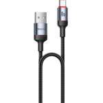 Yesido - Data Cable - Usb To Type-C, Fast Charge, 18W, 3A, 480Mbps, Carplay Compatible, Aluminum Alloy, 1.2m - Black - (CA129C)