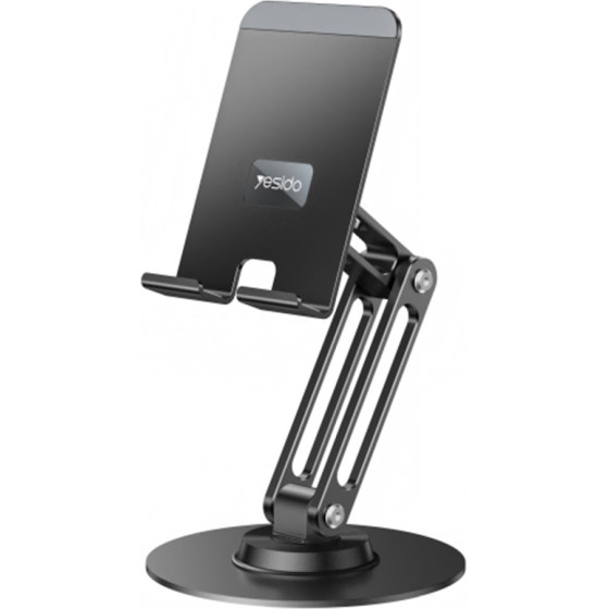Yesido - Desk Holder (C300) - For Phone, Tablet, Adjustable, Aluminum, 4.7 - 7.2'' - Silver