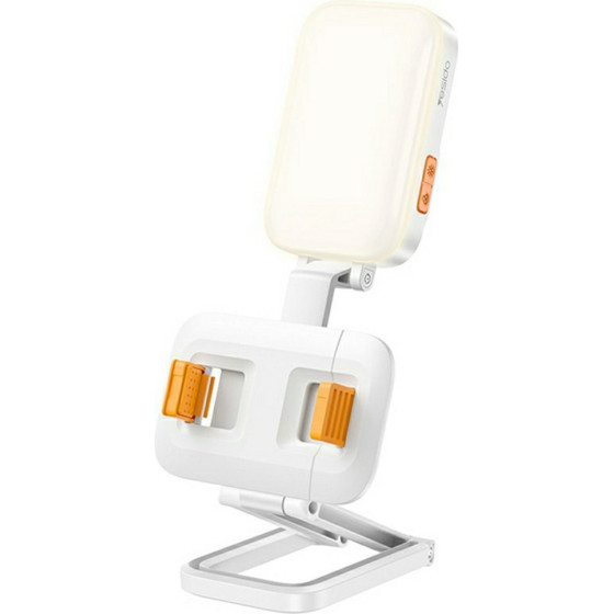 Yesido - Desk Phone Holder - With Beauty Refill Light, Adjustable, 1000mAh, 4.7-7'' - White - (DH10)