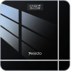 Yesido - Digital Scale Body Weight - Led Display, Tempered Glass, 5-150kg - Black - (MG09)
