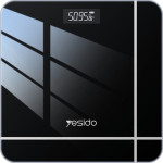 Yesido - Digital Scale Body Weight - Led Display, Tempered Glass, 5-150kg - Black - (MG10)