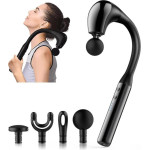 Yesido - Handheld Back Massager - USB, 15W, 1500mAh, 5 Levels Of Intensity Adjustable - Black - (MG07)