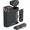Yesido - Lavalier Microphone 2in1 - Magnetic Button, CD-Quality Audio, 360� Omnidirectional, 600mAh, 2.4GHz - Black - (KR19)
