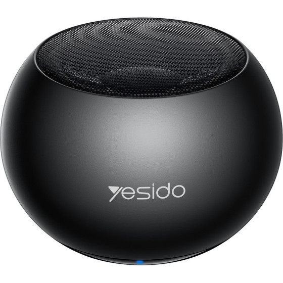Yesido - Mini Wireless Speaker - Aluminum Alloy, 3W, Bluetooth 5.0, 300mAh - Black - (YSW33)