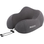 Yesido - Neck Pillow - Knitted Fabric, Memory Foam Pillow Core, Ergonomic Design - Grey - (MG17)