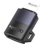 Yesido - Otg Adapter - Micro-Usb To Lightning, 480Mpb/s, Aluminum Alloy, 12W - Grey - (GS30)