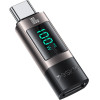 Yesido - Otg Adapter - Type-C To Type-C, Power Real-Time Display, 100W, 5A, Plug&Play - Grey - (GS24)