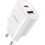 Yesido - Wall Charger - Quick Charge, USB, Type-C, PD20W, QC18W - White - (YC02E)