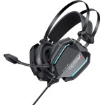Yesido - Wired Headphones - For Gaming, Jack 3.5mm, USB, With Microphone, Lights, 2m - Black - (EK03)