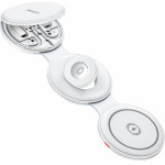 Yesido - Wireless Charging Station 5in1 - For iPhone, Apple Watch, AirPods, Magnetic, Foldable, Holder, 15W - White - (DS29)