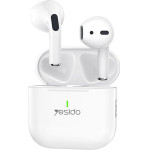 Yesido - Wireless Earbuds (TWS17) - With Bluetooth V5.1, Half-In-Ear Design, 200mAh, Type-C - White