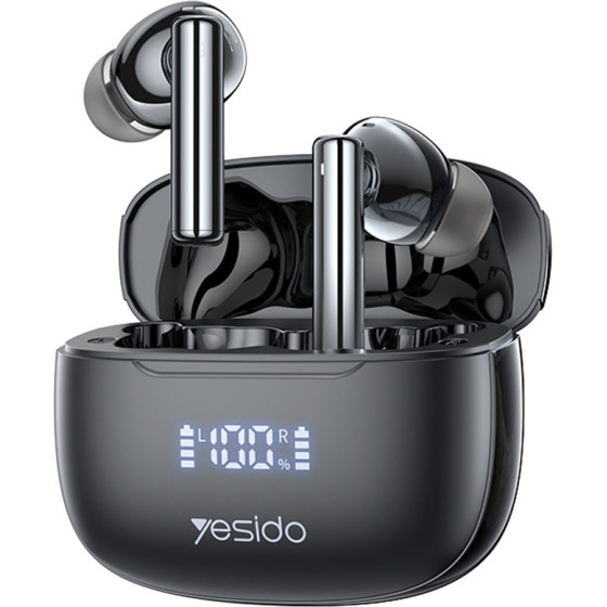 Yesido - Wireless Earbuds (TWS23) - With Noice Cancelling, Touch Control, Bluetooth V5.3, In-Ear Design, 300mAh - Black