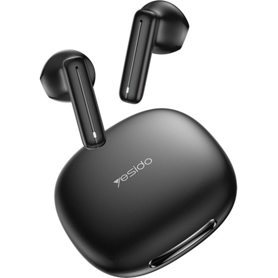 Yesido - Wireless Earbuds (TWS25) - With Microphone, Bluetooth V5.3, Touch Control, Half-In-Ear Design, 250mAh - Black