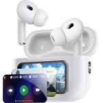 Yesido - Wireless Earbuds (TWS29) - With Lcd Screen, TWS, Microphone, Bluetooth, In-Ear Design, 360mAh - White
