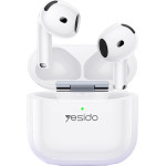 Yesido - Wireless Earbuds (TWS32) - With ANC, Microphone, Bluetooth 5.4, Half-In-Ear Design, 300mAh - White